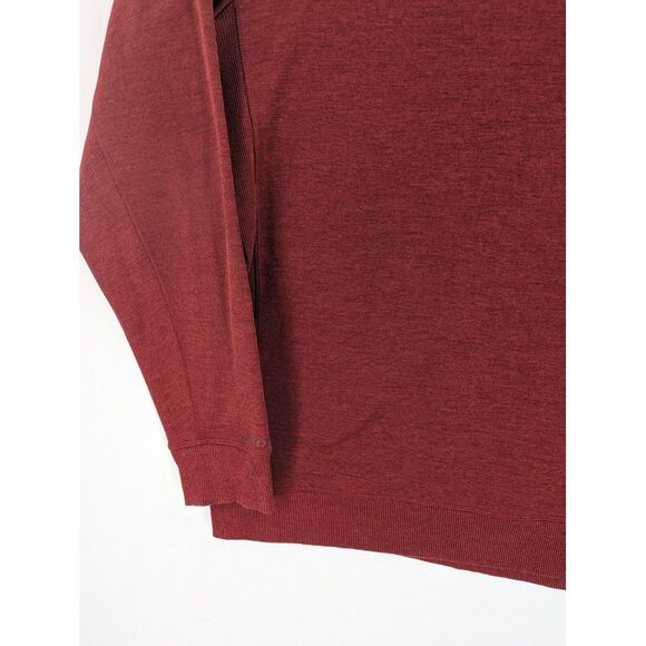 Under Armour Storm Loose Cold Gear Men's Dark Red 1/4 Pullover Sweater, XL - Picture 2 of 9